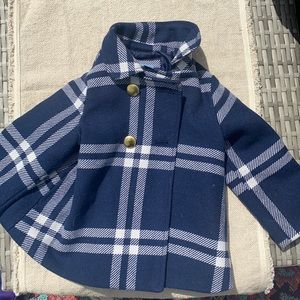 Baby Gap plaid pea coat